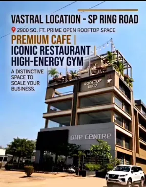 Exclusive 2950 Sq. Ft. Luxury Rooftop Terrace Commercial Space for Sale at Akshar Matrix, S.P. Ring Road, Ahmedabad property in Ahmedabad