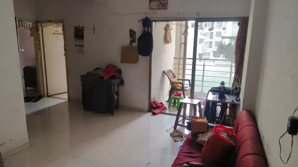 Spacious 2 BHK Flat on 1st Floor for Sale at Shidhi Elegance, 60 Feet T.P. Road, Lambha, Ahmedabad