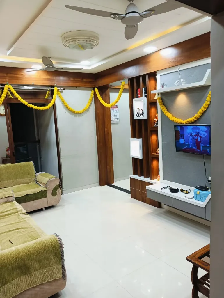 Premium Fully Furnished 3 BHK Road-Facing Flat for Sale at Shreeji Heights, Nava Naroda, Ahmedabad